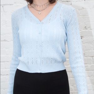 Brandy Melville Eyelet Cardigan Sweater